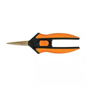 lot 587 image: Fiskars 6 in. Titanium Micro-Tip Blade Pruning Shears with Softgrip Handles