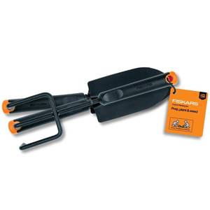 lot 593 image: Fiskars 12 in. Steel Garden Tool Set