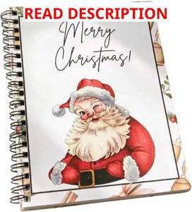 lot 618 image: Merry Christmas Gift Card Book Holder Santa