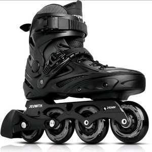 lot 5549 image: Inline Skates for Women Men, Outdoor Street Men 77.5 Women 99.5, Black