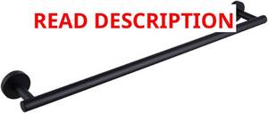 lot 5557 image: 24-Inch Matte Black Bath Hand Towel Bar SUS 304 Stainless Steel Towel Rack Holder for Bathroom Wall Mount