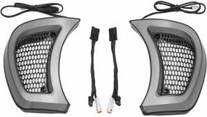 lot 87 image: Kuryakyn 2947 Motorcycle Lighting Accessory Tracer Headlight Vent Accents $280 Retail