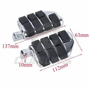 lot 101 image: Foot Pegs Rests Pedals For Kawasaki Vulcan 1500 1600 1700 2000 500 750 800 900