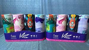 lot 2011 image: Bim Bam Boo Tubular Tissues 3-Ply Facial Tissue 4-Pack 40 Sheets Per Tube Lot of 2