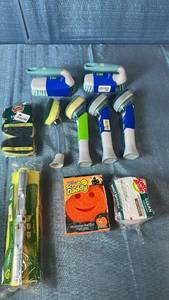 lot 2019 image: Assortment of Scrubbing Brushes and Sponges.