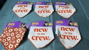 lot 2041 image: Lot of 6 Dog Bandannas.