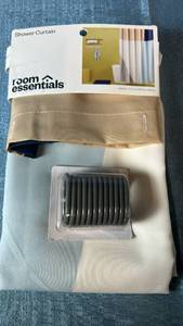 lot 2047 image: Room Essentials Shower Curtain 72 in x 72 in with Rings