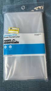 lot 2049 image: Room Essentials Lightweight PEVA Shower Curtain Liner 70 x 71 in