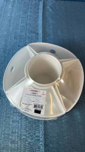 lot 2054 image: Spinning Caddy with Four Removable Bins White.