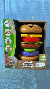 lot 2061 image: Leap Frog 4-in-1 Learning Hamburger Stacking Toy 12 Months