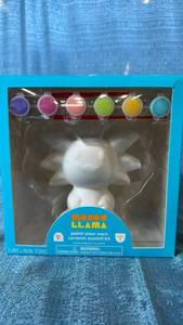 lot 2062 image: Mono Llama Paint-Your-Own Ceramic Axolotl Kit