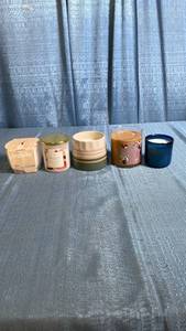 lot 3014 image: Lot of 5 Scented Candles Various Brands and Styles