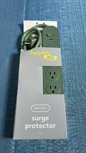 lot 8007 image: heyday Surge Protector 6 Outlets 15 Amps 1875W 6ft Cord
