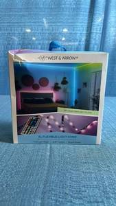 lot 8021 image: West & Arrow XL Multicolor LED Light Strip 16.4ft 44-Key Remote