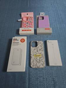 lot 8050 image: iPhone 16 Pro Max Phone Cases 3-Pack Screen Protectors USB-C Adapter Lot