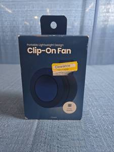 lot 8084 image: Portable Lightweight Design Clip-On Fan 3 Speed Rechargeable