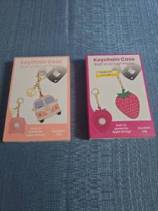 lot 8090 image: 2 Pack Keychain Case Built-in AirTag Pocket