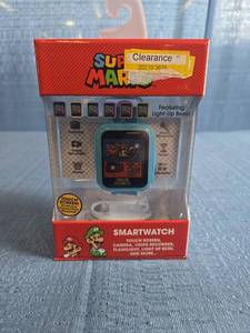 lot 8091 image: Super Mario Smartwatch Touch Screen Camera Video Recorder Light-Up Bezel