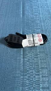 lot 8103 image: Power Strip with 3 Outlets and 6 ft Black Cord