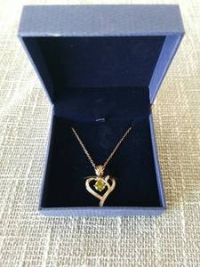 lot 4037 image: Heart Birthstone Pendant Necklace for Her