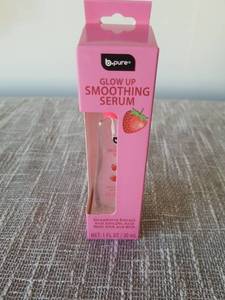lot 4045 image: O.pure Glow Up Smoothing Serum 1 FL OZ 30 mL Strawberry Extract