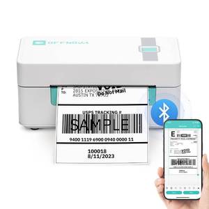 lot 4052 image: OFFNOVA Bluetooth Label Printer, 4 x 6 Thermal Label Printer for Shipping Package and Small Business, Work with iOS, Android, Mac OS, Windows and Chromebook