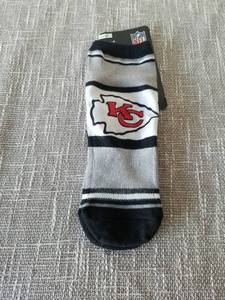 lot 4055 image: NFL Kansas City Chiefs Crew Socks Large