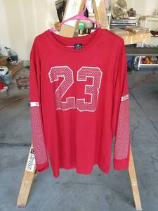 lot 4081 image: Jordan 23 Long Sleeve T-Shirt Red XL