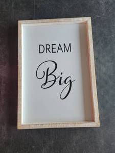lot 4104 image: Framed Wall Art Print Dream Big
