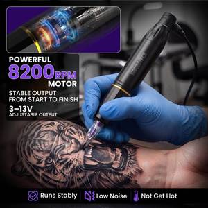 lot 4117 image: Wormhole Tattoo Gun Kit Uninterrupted Power Set for Beginners-Auri WTK070