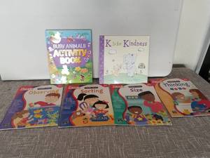 lot 4120 image: Childrens Book Lot 6 Books Busy Animals Activity K Is for Kindness Toddler Time