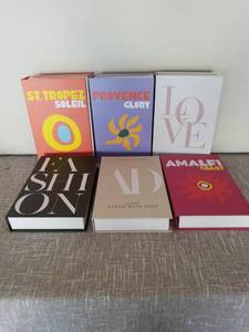 lot 4121 image: Lot of 6 Fashion Coffee Table Books St Tropez Provence Amalfi