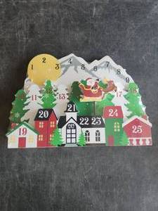 lot 4123 image: Christmas 2025 Advent Calendar with 25 Numbered Doors and Spinner