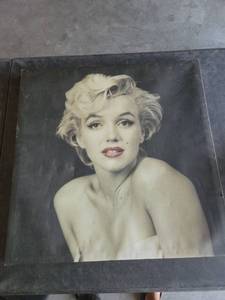 lot 4133 image: Portrait photograph on canvas board with archival storage box