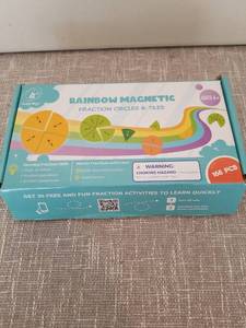 lot 4171 image: Simply Magic Rainbow Magnetic Fraction Circles & Tiles 166 PCS Ages 6
