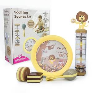 lot 4176 image: Edushape Soothing Sounds Gift Set - Baby Musical Instruments & Toddler Music Set - Includes Hand Drum, Rain Stick, Shakers, Maracas - Interactive Baby Musical Toys for Kids & Toddlers 18 Months & Up