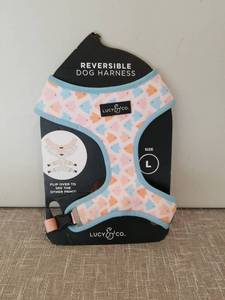lot 4200 image: Lucy & Co. Reversible Dog Harness Size L