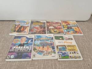 lot 4203 image: Nintendo Wii Games Lot 7 Titles Horse Racing Dance Jeopardy Cars