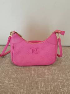 lot 4225 image: Juicy Couture Pink Quilted Shoulder Bag with Gold Chain Strap