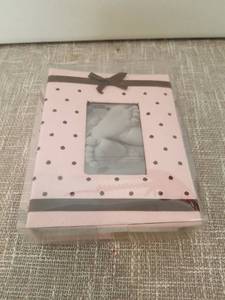 lot 4231 image: Pioneer Baby Dot Fabric Frame Photo Album 4 X6  -