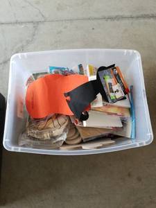 lot 4253 image: Craft Supplies Lot Storage Bin Shapes Tapes Beads Decorations