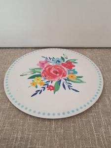 lot 4260 image: Pioneer Woman Floral 13 Inch Cake Plate