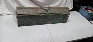 lot 35961 image: Long Handy Man Metal Tool Box.