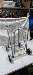 lot 35998 image: Metal Foldable Rolling Cart.