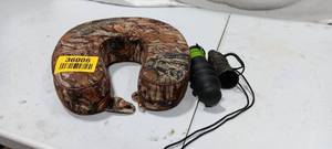 lot 36006 image: Lot Of Misc Hunting Supplies - Neck Pillow - Animal Callers.