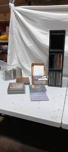 lot 36009 image: Lot of CD Holder , CDs & Casset Tapes.