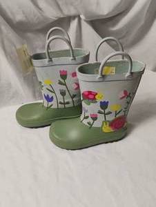 lot 35711 image: gently used toddler cat & joe rain boot size 9