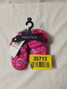 lot 35713 image: new- nautica pink girl toddler swim shoe size 5