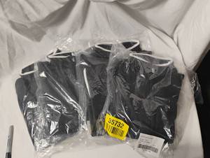 lot 35732 image: new-mens zip up light weight athletic shirt dark gray and neon green size small