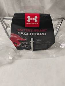 lot 35776 image: new-under armour youth batter helmet faceguard one size fits all color silver
